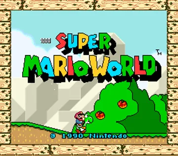 Super Mario World - Super Mario Bros. 4 (Japan) screen shot title